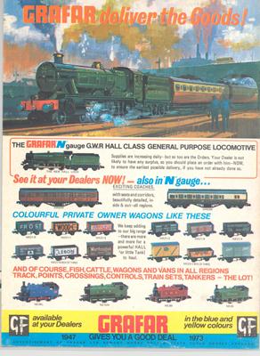 Graham Farish 1973 Advert for N Gauge